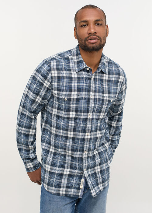 Mustang Jeans® Clemens Blue Flannel - Blue Mist Check