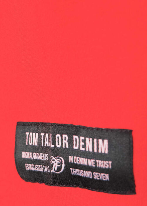 Tom Tailor® Basic T-shirt With Pocket - Blood Orange