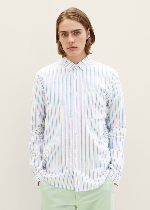 Denim Tom Tailor® Shirt - Multicolor Small Stripe