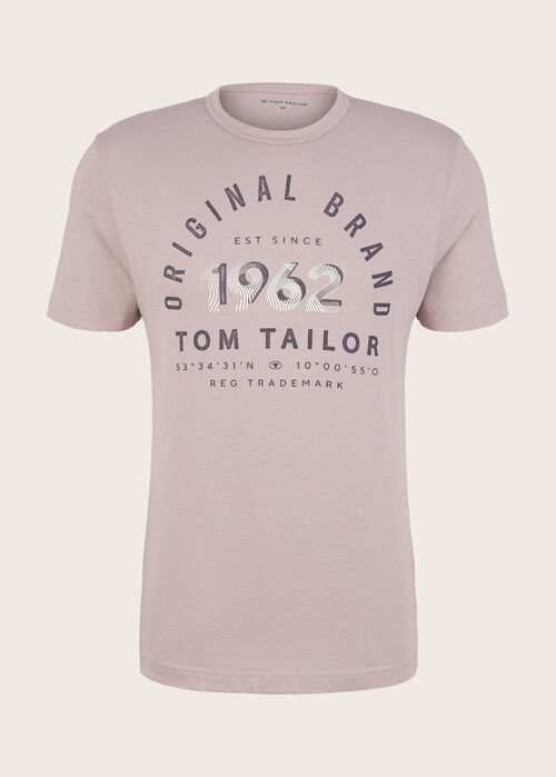 Tom Tailor® Striped T-shirt - Velvet Rose Fine Stripe