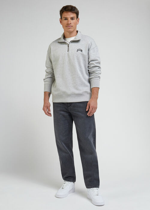 Lee® Half Zip Sweatshirt - Sharp Grey Mele