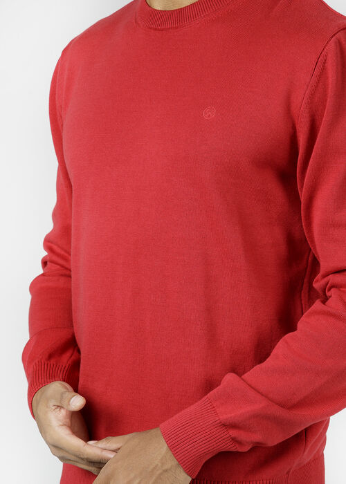 Cross Jeans® Knitwear C-Neck - Red (529)