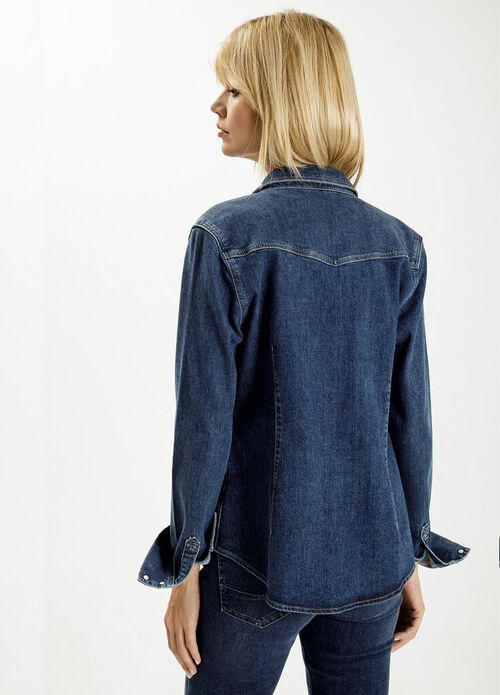 Cross Jeans® Denim Shirt - Mid Blue (027)
