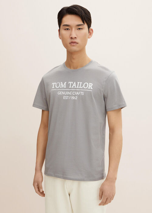 Tom Tailor® Logo Tee - Explicit Grey