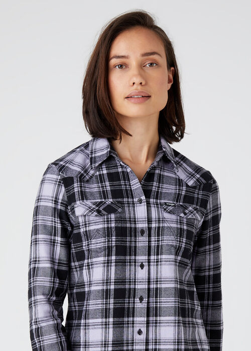 Wrangler® Slim Western Shirt - Heirloom Lilac