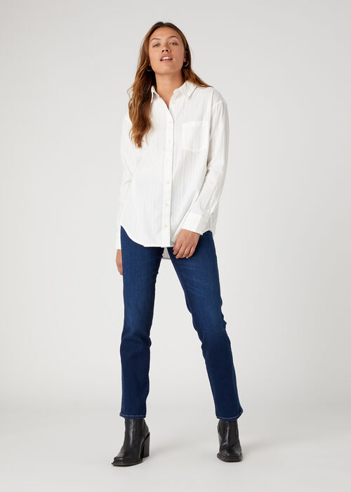 Wrangler® 1 pocket Shirt - Worn White