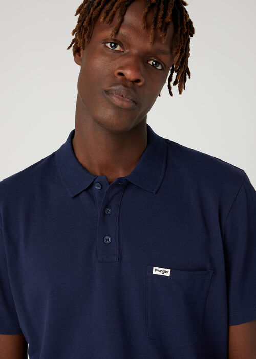Wrangler® Relaxed Polo Shirt - Navy