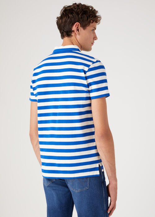 Wrangler® Stripe Polo - Wrangler Blue