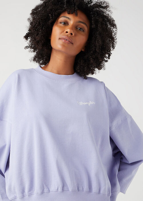 Wrangler® Relaxed Sweatshirt - Sweet Lavend