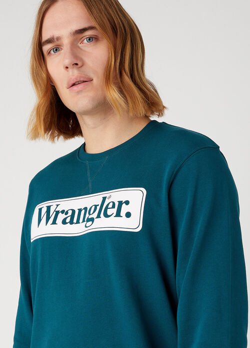 Wrangler® Seasonal Crew - Deep Teal Green